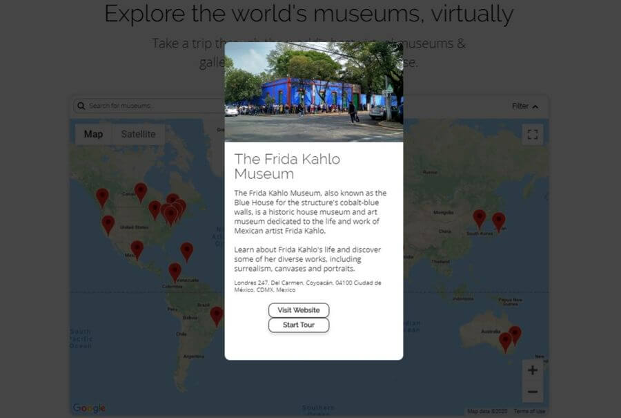 Visitas virtuales a Museos
