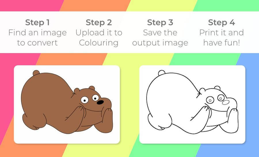 Crear dibujos para colorear para niños