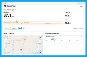 Test de velocidad de Cloudflare