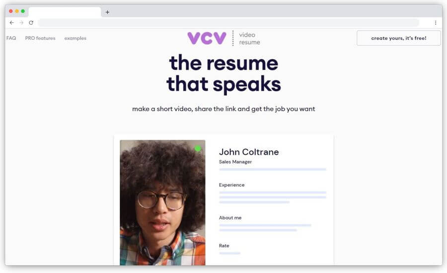 Crear curriculum en vídeo gratis