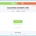 Convertir WebP a JPG online y gratis