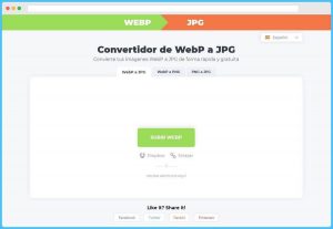 Convertir WebP a JPG online y gratis