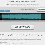 Cortar archivos Mp3 grandes online y gratis