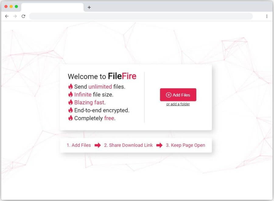FileFire: enviar gratis archivos ilimitados y sin límite de tamaño