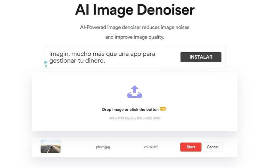 AI Image Denoiser