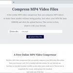 Comprimir vídeos MP4 online y gratis con MP4Compress