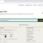 Convertir web a PDF gratis con Webpage to PDF