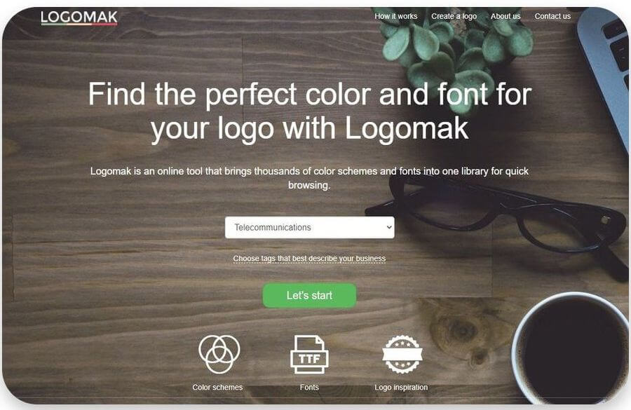 Crear logotipos gratis con Logomak