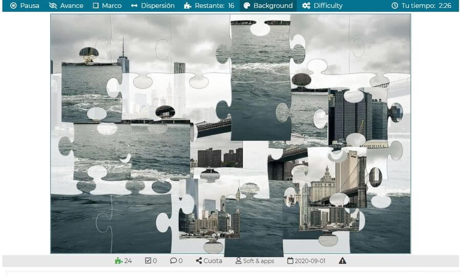 Crear rompecabezas gratis y online en la página de Puzzle Factory