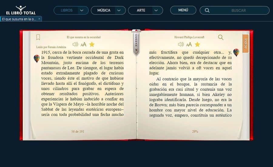 El Libro Total: miles de libros y audiolibros gratuitos para leer y escuchar