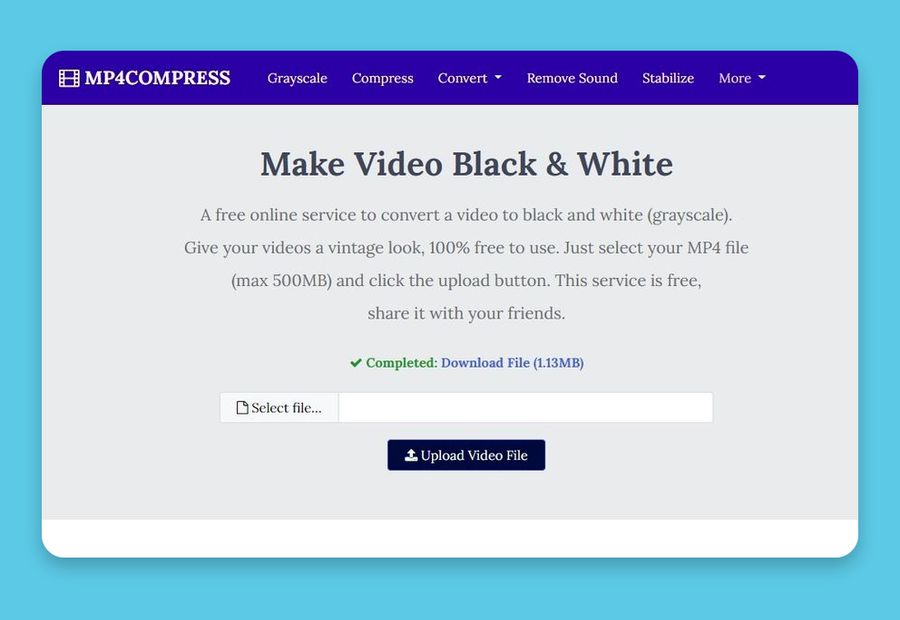 Convertir vídeos a Blanco y Negro online