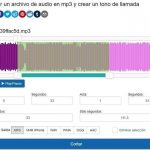 Cortar archivos de audio Mp3 online