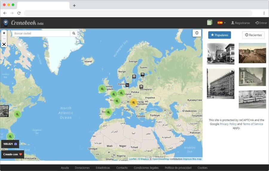 Cronobook: mapa mundial que geolocaliza fotografías antiguas