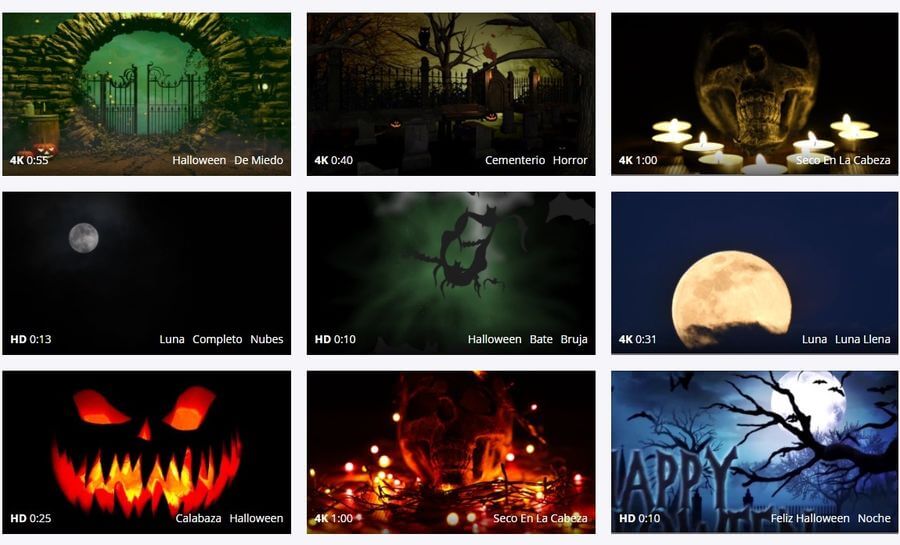 Plantillas de vídeos de Halloween gratis para uso personal y comercial Plantillas de vídeos de Halloween gratis para uso personal y comercial