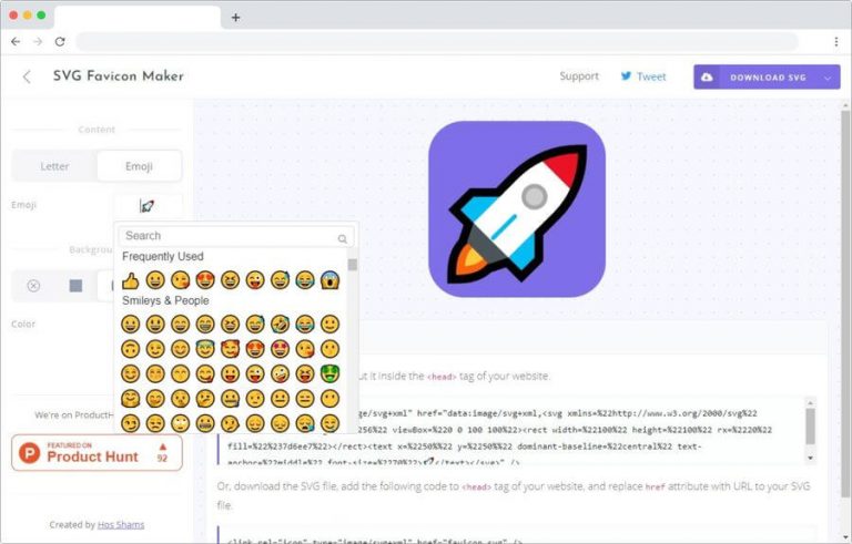 Генератор favicon svg