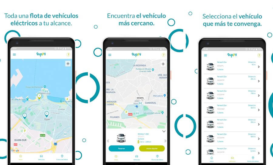 App de alquiler de coches de guppy