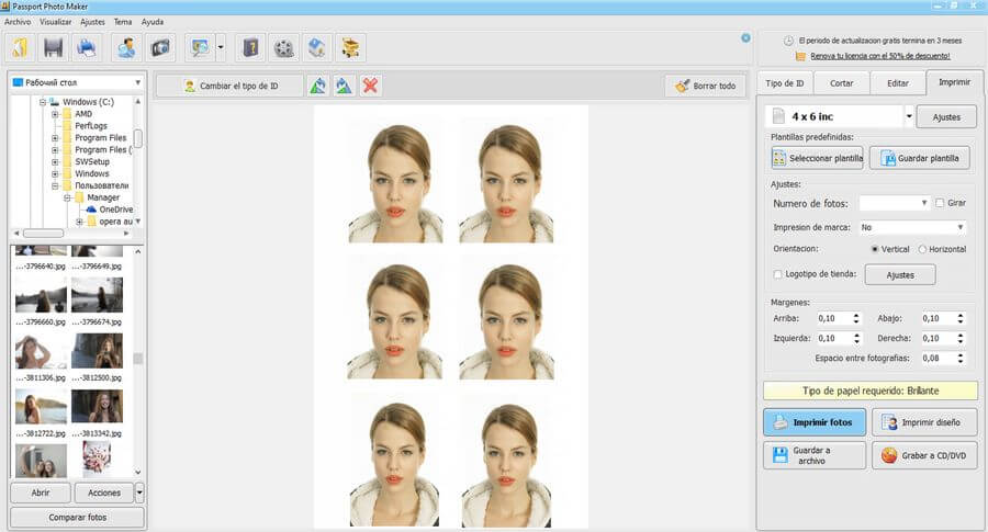 Passport Photo Maker: software para imprimir fotos de carnet y otros documentos