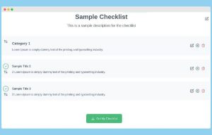 Checklist Generator