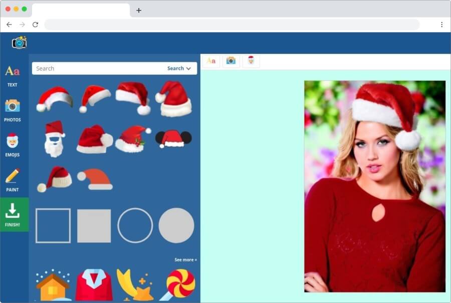Crear fotomontaje de Papá Noel