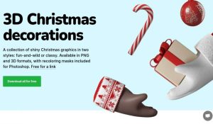 Ilustraciones de Navidad en 3D