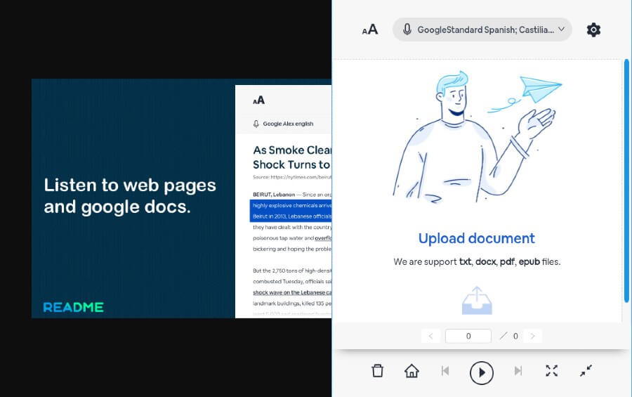 Lector de páginas y documentos gratuito