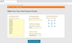 Cómo crear sopas de letras online