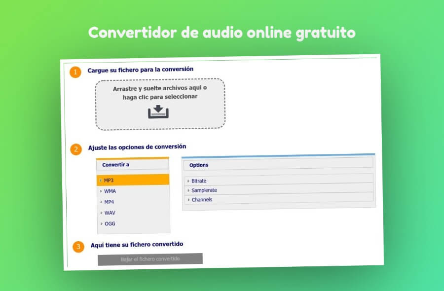 escala Caligrafía Insistir Convertidor de audio online gratuito para usar desde el navegador