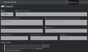 Meta Tag Generator
