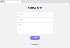 Postwhisper