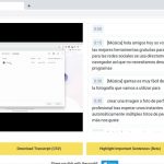 Transcripción automática de vídeos de Youtube
