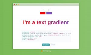 Text Gradient generator