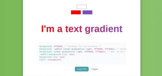 Text Gradient generator