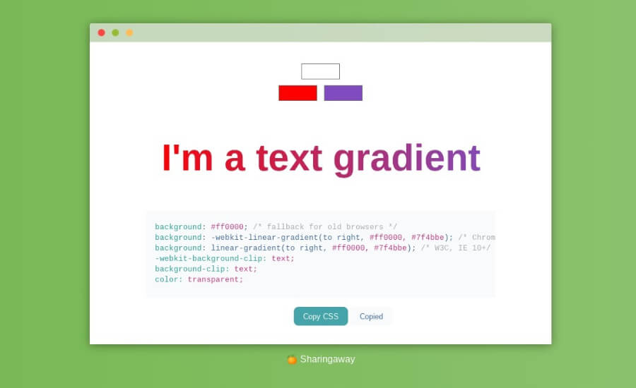 Crudo Porra Generacion Text Gradient generator: generador de textos con degradados en CSS