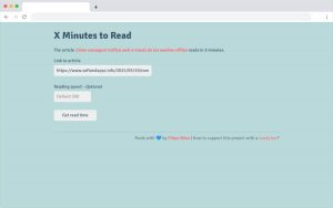 X Minutes to Read