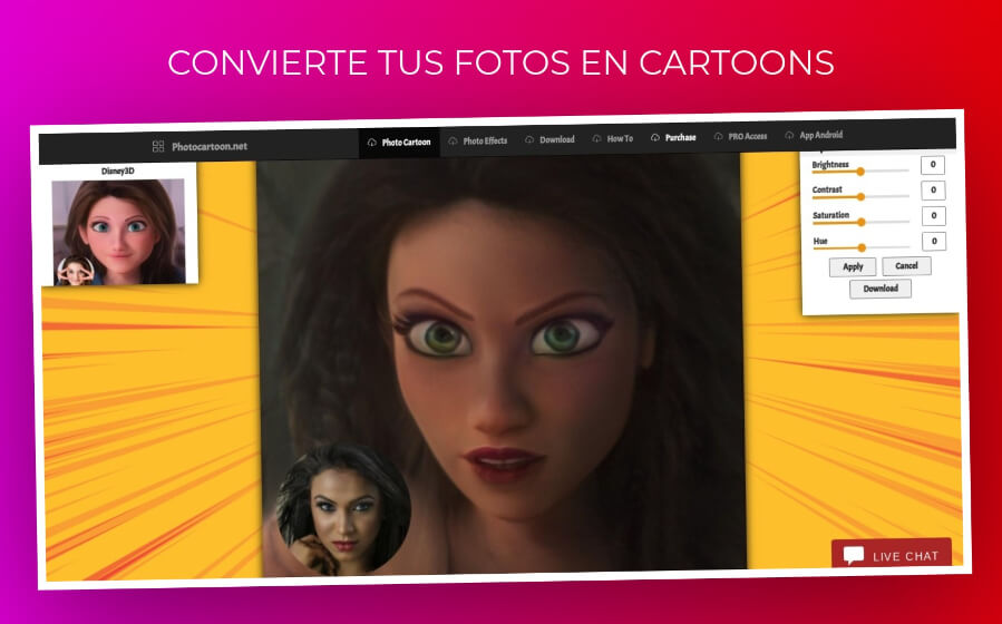 Convertir foto a cartoon gratis