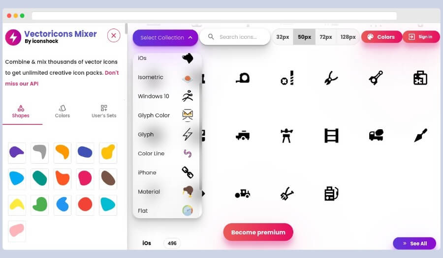 Vectoricons Mixer