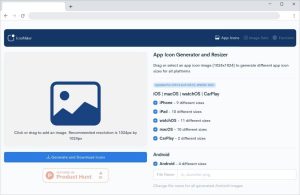 Generador de iconos para apps