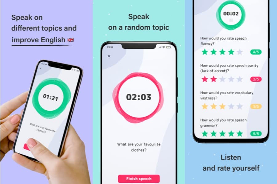 English speaking practice: aplicación Android gratuita para practicar inglés