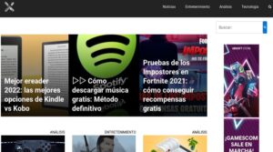 Un sitio con artículos de interés