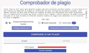 Comprobador de plagio gratuito