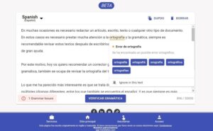 Corrector gramatical y ortográfico gratuito