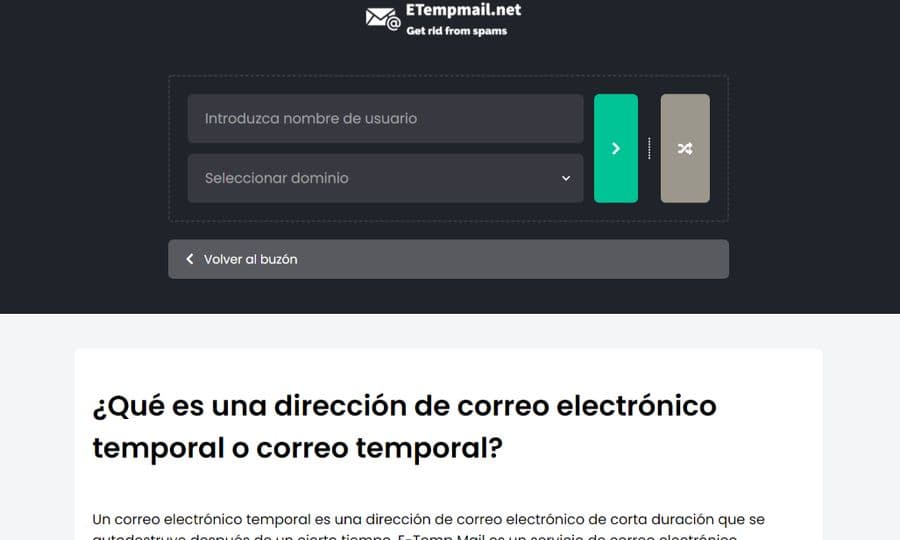 Dirección de correo temporal gratuita