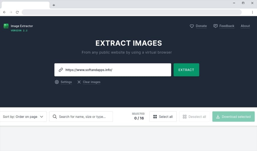 Image Extractor: extraer y descargar todas las imágenes de una página