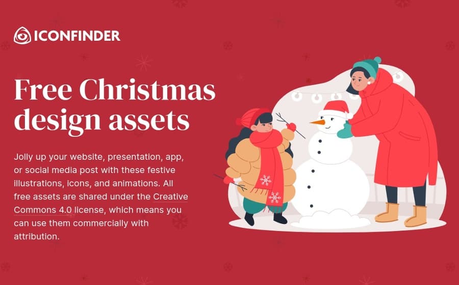 Free Christmas design assets: iconos, ilustraciones y animaciones de Navidad gratuitas