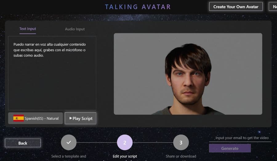 Talking Avatar: crea vídeos de avatares que hablarán lo que tu quieras