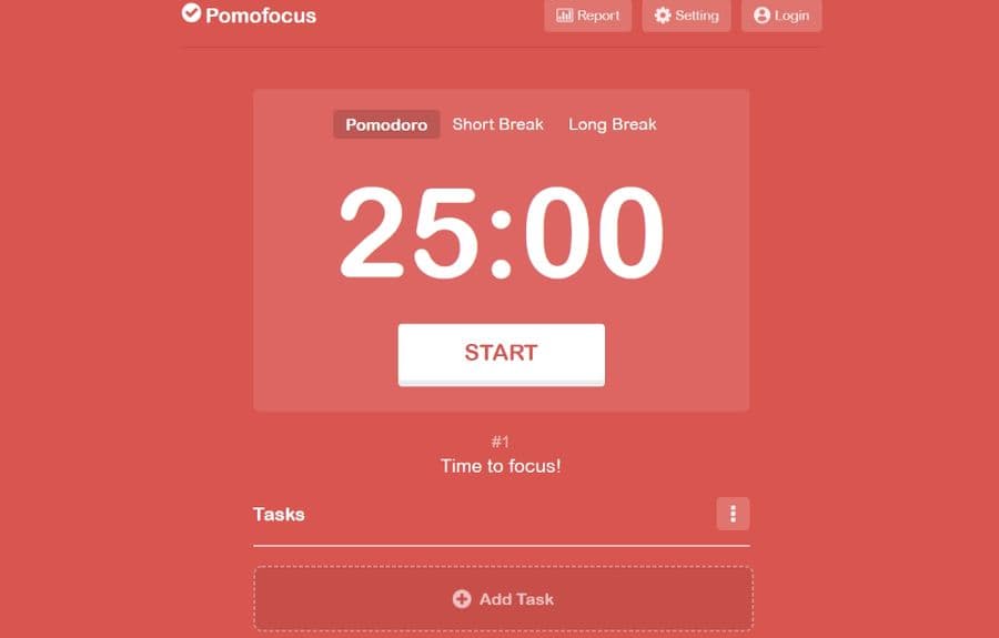 Pomofocus: temporizador Pomodoro online para mejorar tu productividad