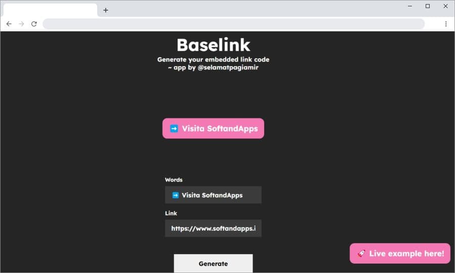 Baselink: un generador de bonitos botones para incrustar en tu sitio