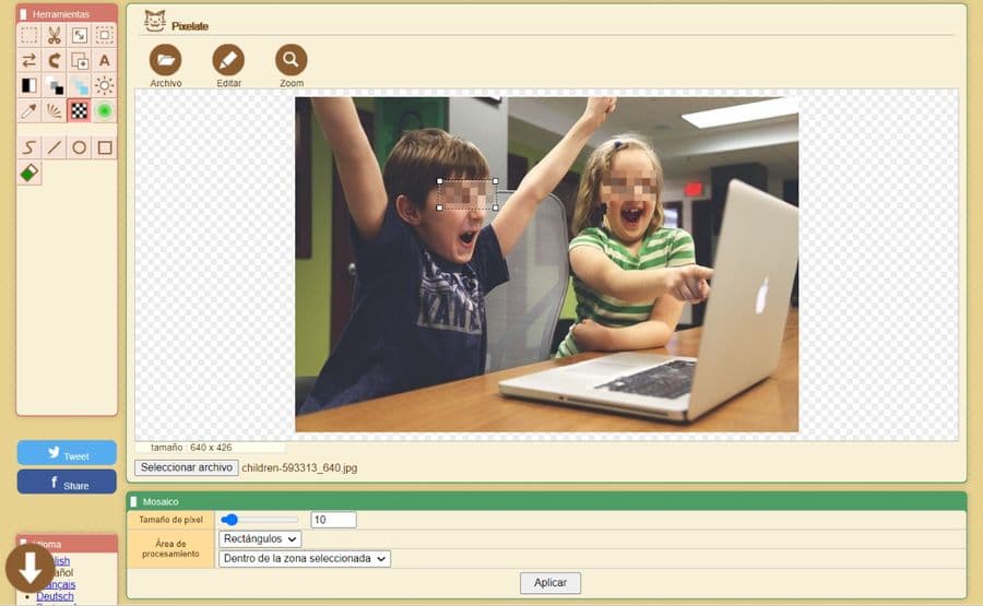 Cómo pixelar imágenes gratis