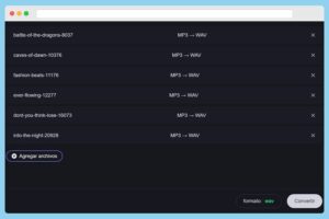 Convertidor gratuito de audio en línea