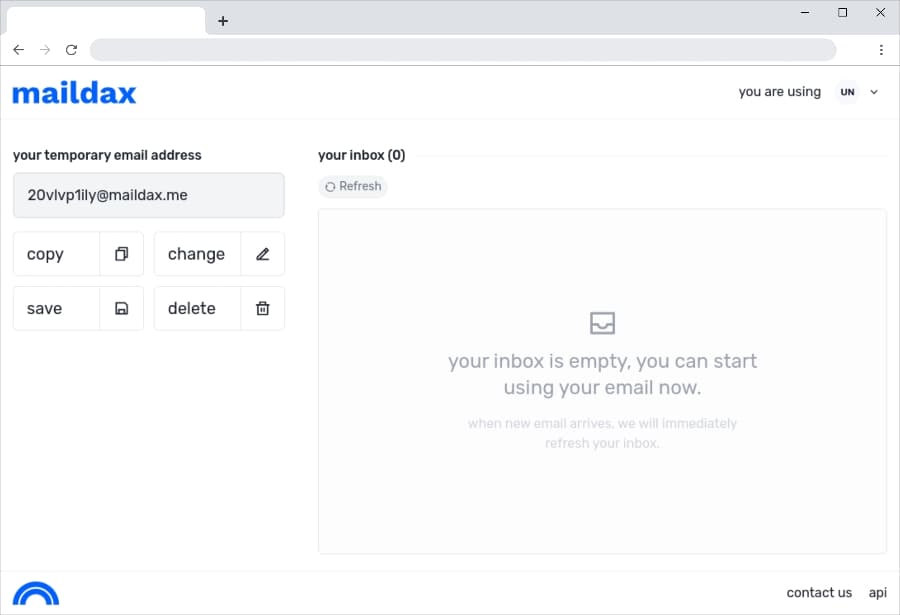 Maildax: tu correo electrónico temporal, anónimo y completamente gratuito